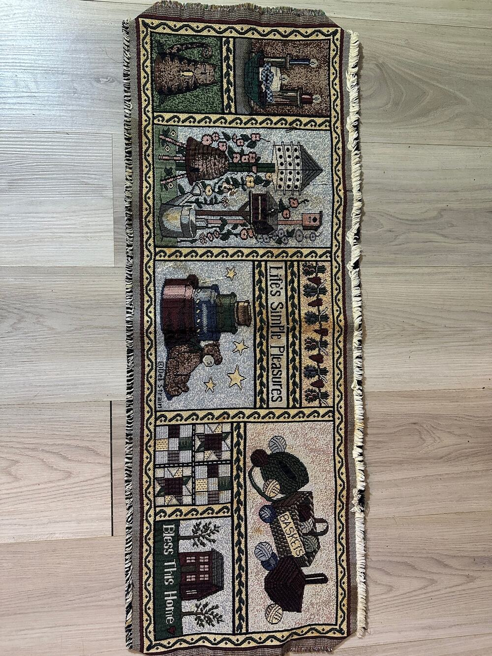 Deb Strain Simple Pleasures Tapestry Table Runner
